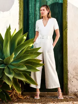 Выкройка: Комбинезон с широкими брюками