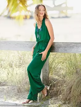 Выкройка: Комбинезон с широкими брюками