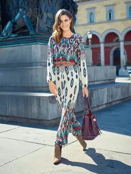 Выкройка: Комбинезон в стиле икатов