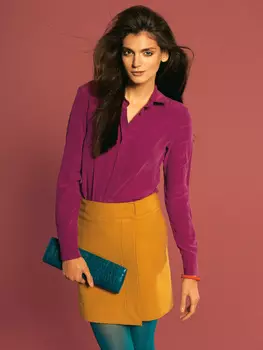 Выкройка: Короткая юбка с запахом