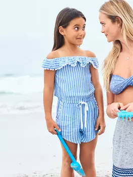 Выкройка: Короткий комбинезон для девочки