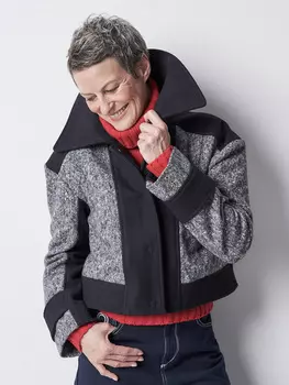 Выкройка: Короткий шерстяной жакет