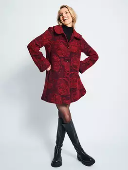 Выкройка: Короткое пальто расклешенного силуэта