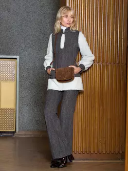 Выкройка: Костюм: удлиненный жакет и брюки