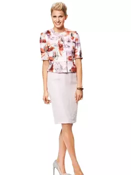 Выкройка: Костюм жакет и юбка