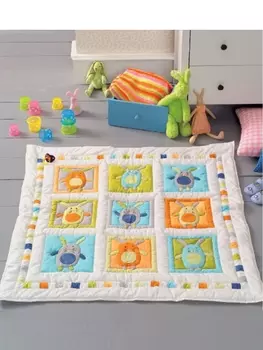 Выкройка: Коврик «Веселые зайчата»