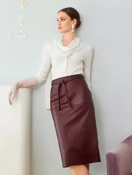 Выкройка: Кожаная юбка-карандаш