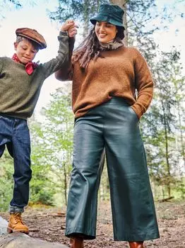 Выкройка: Кожаные кюлоты