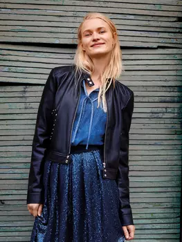 Выкройка: Кожаный жакет в рокерском стиле