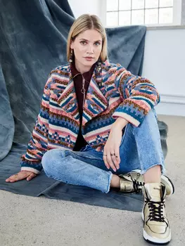 Выкройка: Куртка-жакет из жаккарда