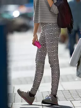 Выкройка: Леггинсы с высокой талией