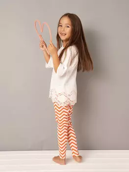 Выкройка: Легинсы для девочки