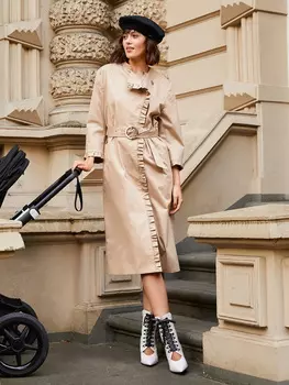 Выкройка: Легкое пальто в стиле тренчкота