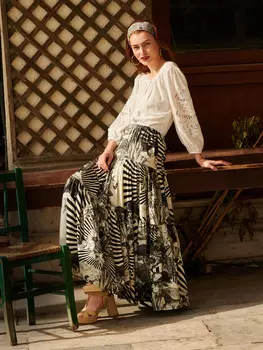 Выкройка: Многоярусная юбка