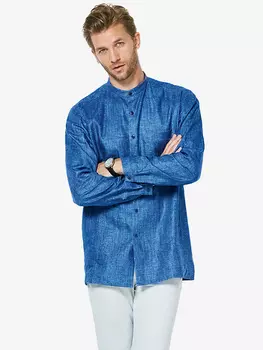 Выкройка: Мужская рубашка с воротником-стойкой