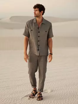 Выкройка: Мужские льняные брюки