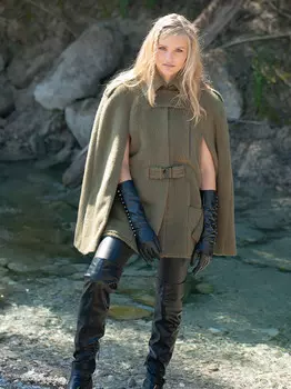 Выкройка: Накидка с отложным воротником