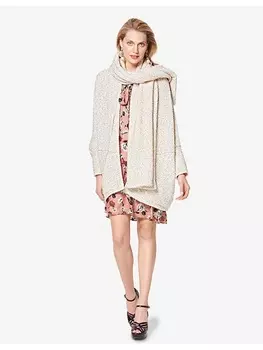 Выкройка: Накидка с шарфом