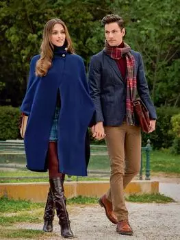 Выкройка: Накидка с воротником-стойкой