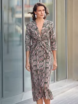 Выкройка: Облегающее миди-платье