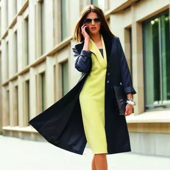 Выкройка: Пальто из габардина