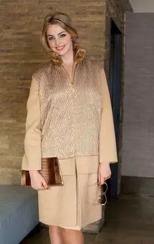 Выкройка: Пальто с воротником-стойкой