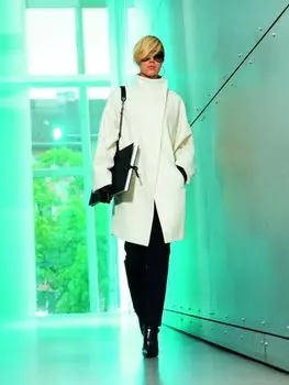 Выкройка: Пальто с асимметричной застежкой