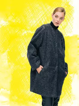 Выкройка: Пальто-баллон без воротника