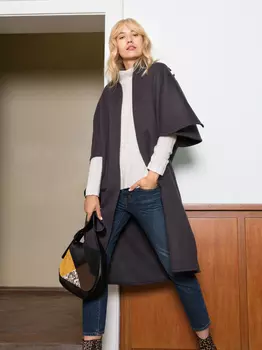 Выкройка: Пальто-накидка