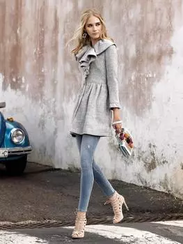 Выкройка: Пальто отрезное по талии