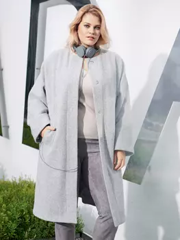 Выкройка: Пальто прямого кроя без воротника