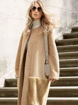 Выкройка: Пальто с цельнокроеными рукавами