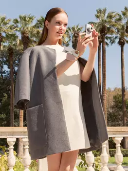 Выкройка: Пальто с круглым вырезом горловины