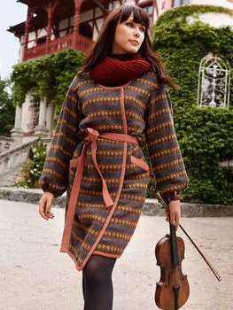 Выкройка: Пальто с объемными рукавами