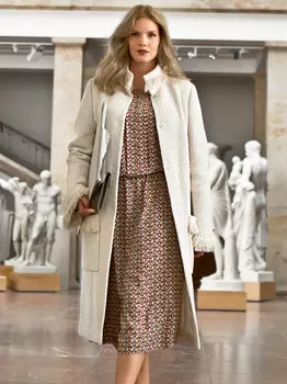 Выкройка: Пальто с рельефными швами