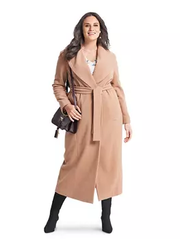 Выкройка: Пальто с шалевым воротником