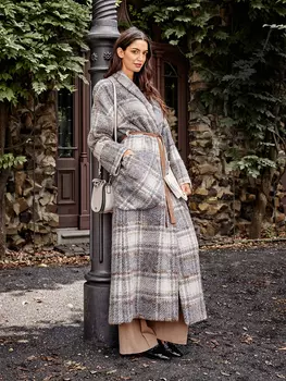 Выкройка: Пальто с шалевым воротником