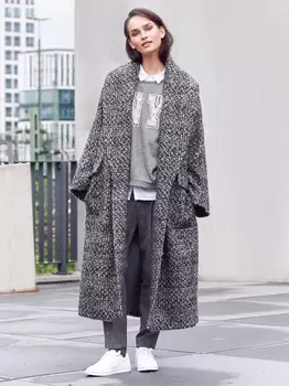 Выкройка: Пальто с шалевым воротником