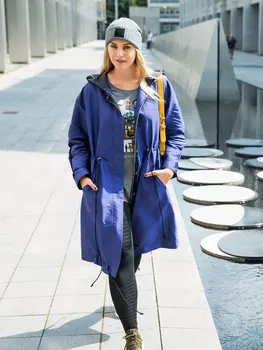 Выкройка: Парка с капюшоном на молнии