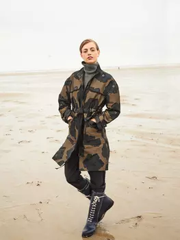 Выкройка: Парка с воротником-стойкой