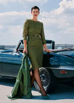 Выкройка: Платье-футляр из кружева