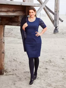 Выкройка: Платье-футляр из кружева