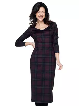 Выкройка: Платье-футляр с длинными рукавами