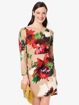 Выкройка: Платье-футляр с вырезом лодочкой