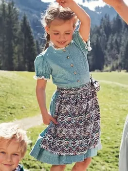 Выкройка: Платье и фартук для девочки