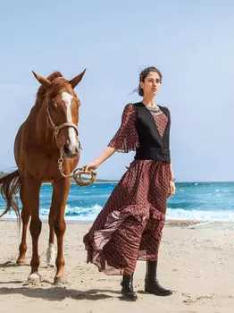 Выкройка: Платье из шифона