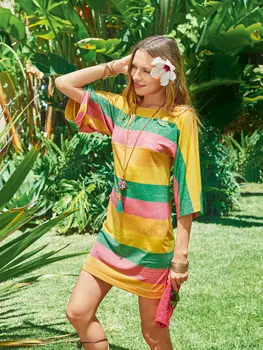 Выкройка: Платье из трикотажа с люрексом