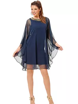 Выкройка: Платье-майка с накидкой