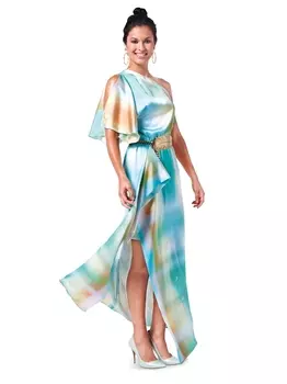 Выкройка: Платье на одно плечо