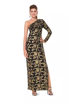 Выкройка: Платье на одно плечо